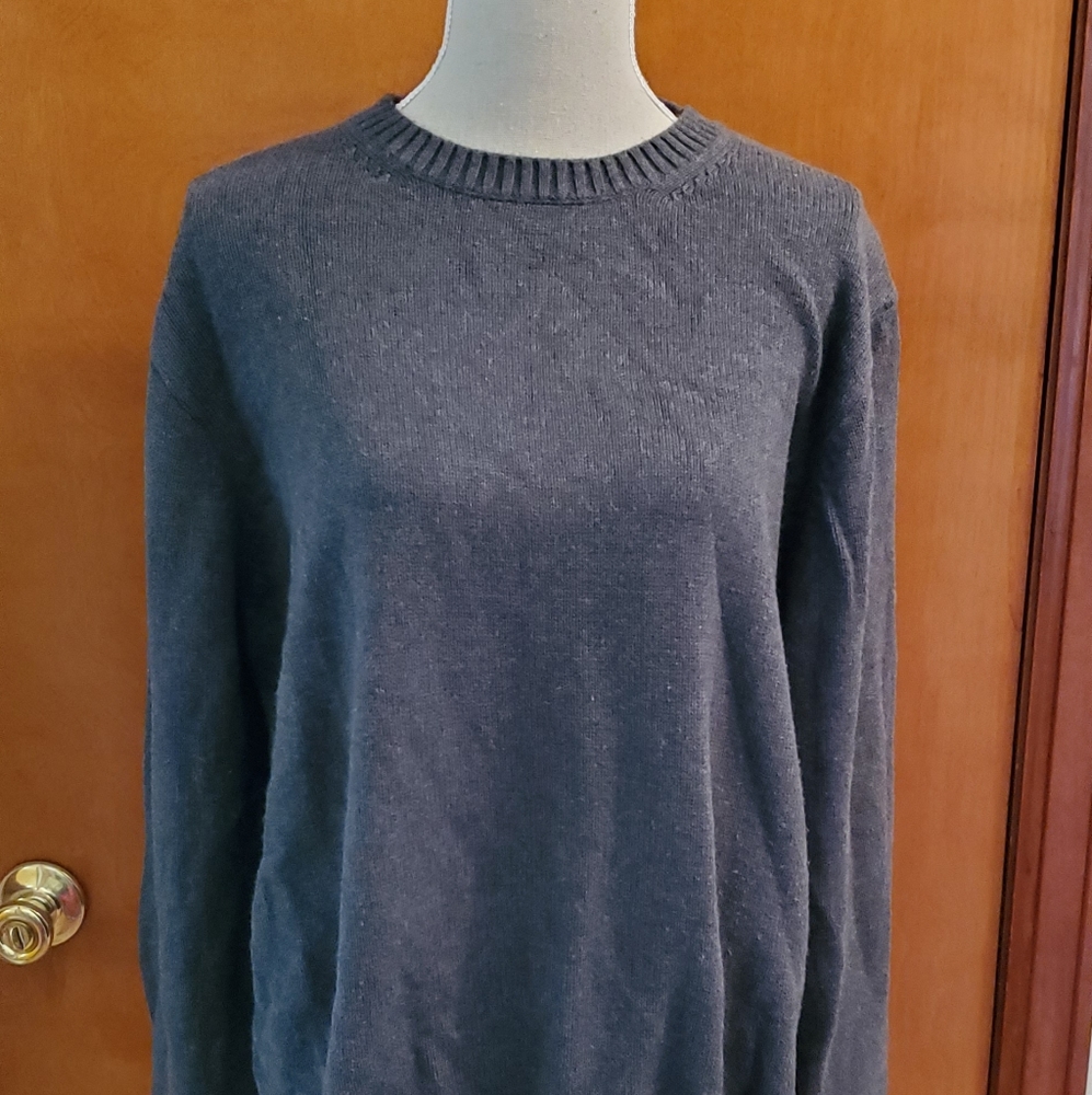 NWOT Mens Charcoal Grey St John's Bay Crewneck Sweater size XL